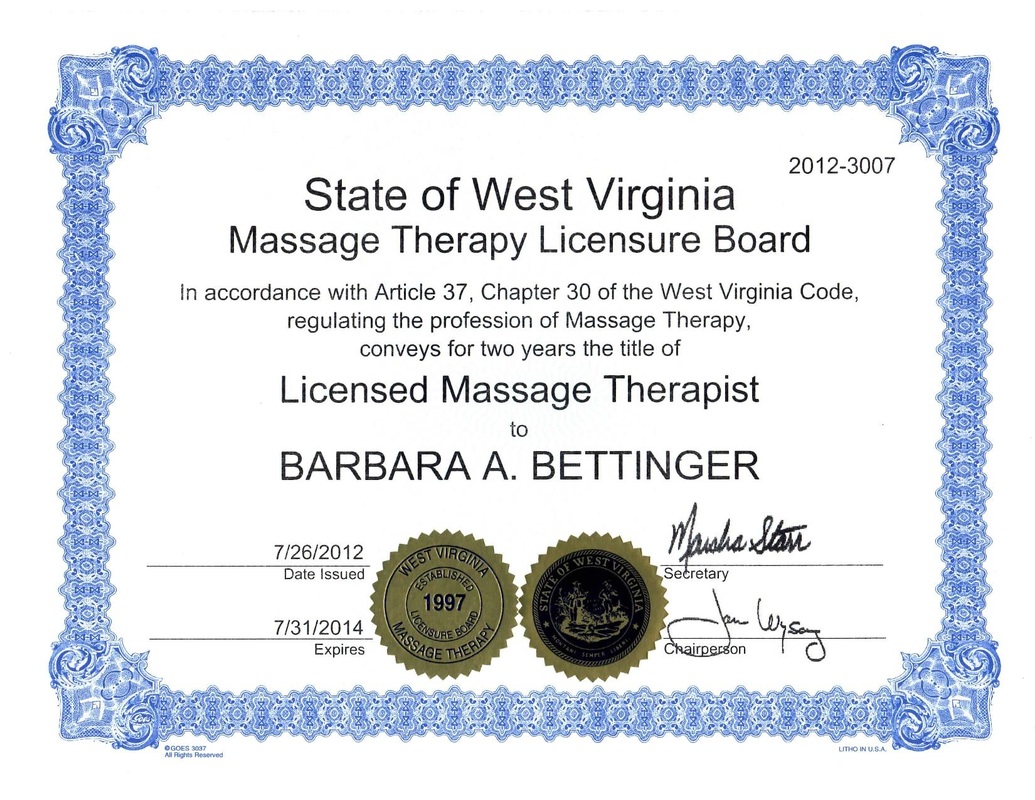 Certifications Barbara Bettinger